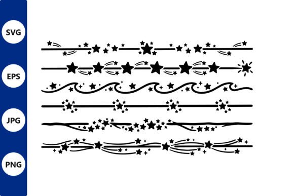 Download Star Border Pack Decorative Lines - Line Collection