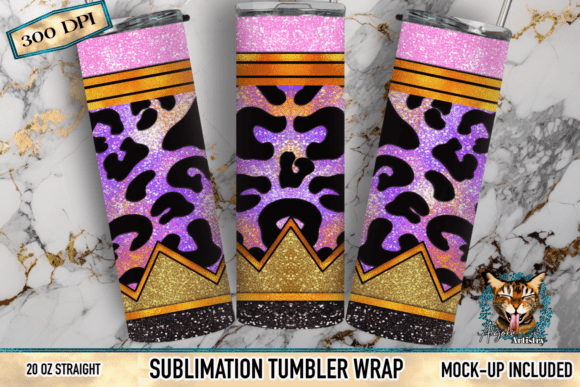 Download Purple Glitter Leopard Crown Sublimation - Purple Collection