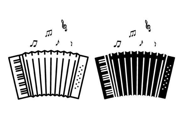 Download Linear Icon. Accordion Keyboard Musical - Line Collection
