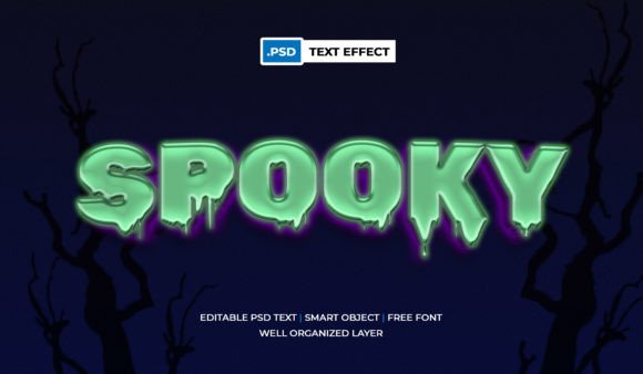 Download Spooky Text Effect Halloween Theme Psd - Premium Resources