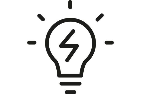 Download Glowing Light Bulb Line Icon. Lamp, Idea - Line Collection