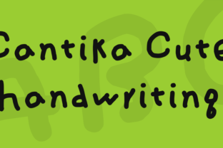 Download Cantika Cute Handwriting - Writing Collection