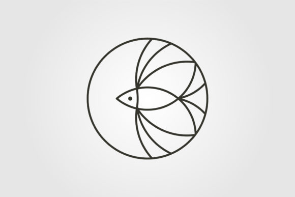 Download Minimal Fish Logo Line Art Vector - Line Collection
