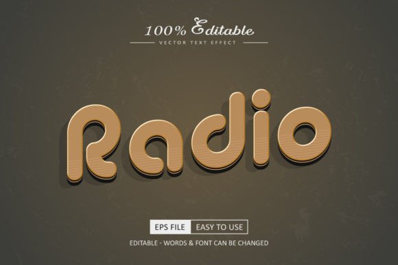 Download Radio Text Effect Typography Design - Text effect typography Collection