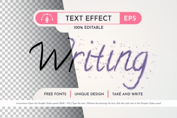 Download Writing Text Effect, Graphic Style - Writing Collection