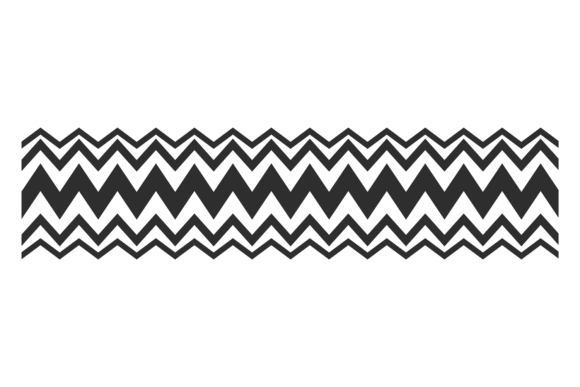 Download Black Zig Zag Ornament. Linear Pattern D - Line Collection