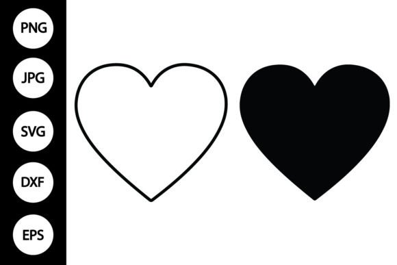 Download Outline Heart SVG, Silhouette Heart SVG - Line Collection
