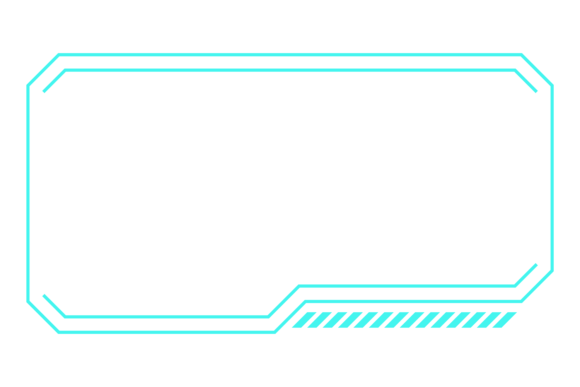 Download Hud Frame Neon Line Border. Futuristic D - Line Collection
