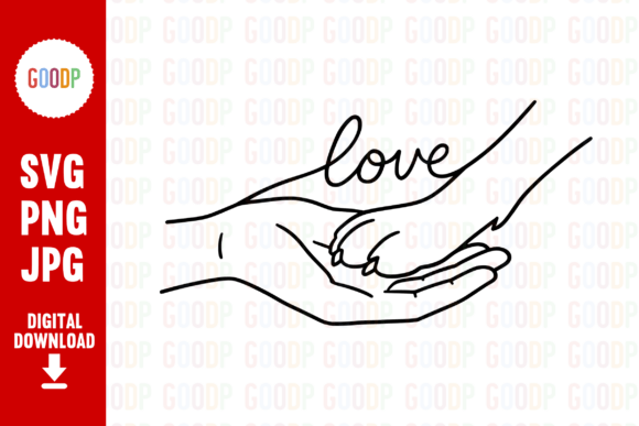 Download Dog Paw and Hand Love Line Art PNG - Line Collection