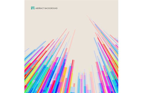 Download Abstract of Tower of Colorful Lines - Line Collection