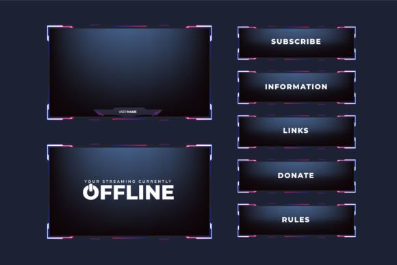 Download Broadcast Screen Panel Template Vector - Broadcast screen panel Collection