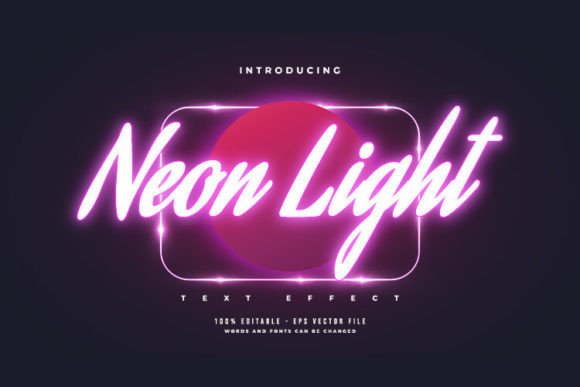 Download Glowing Purple Neon Light Text Effect - Purple Collection